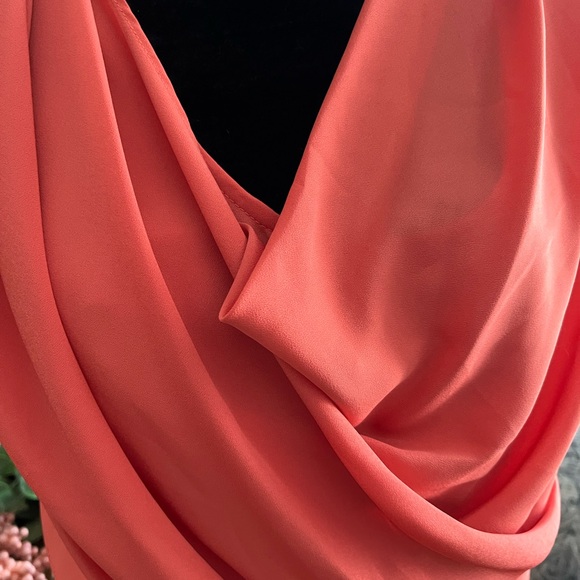 Suzi Chin Vibrant Coral Dress - Picture 5 of 7